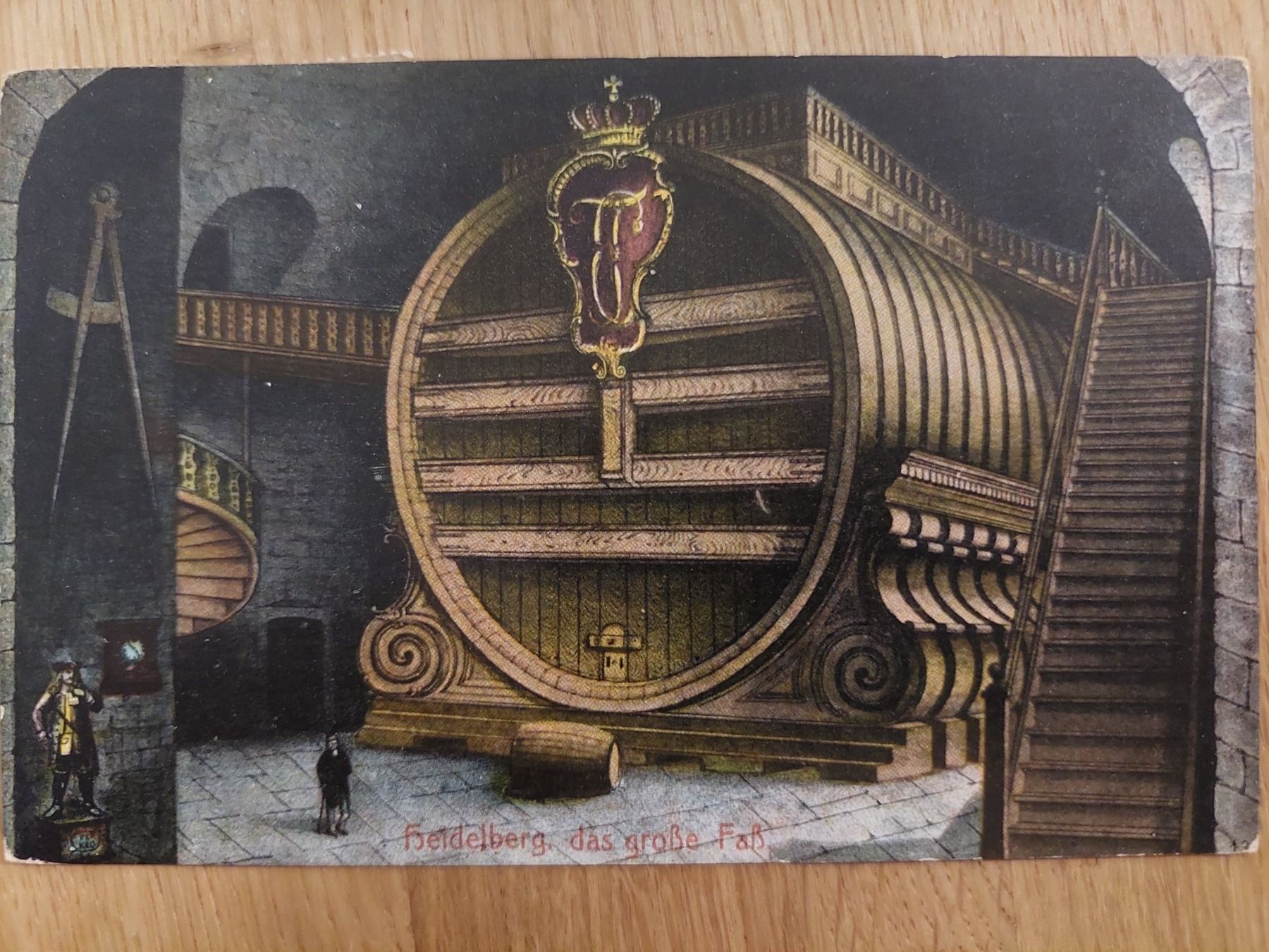 Cartes postales: Ansichtskarte Heidelberg von 1908 Das grösste Fass – D'occasion à Elsau par isidobrany09