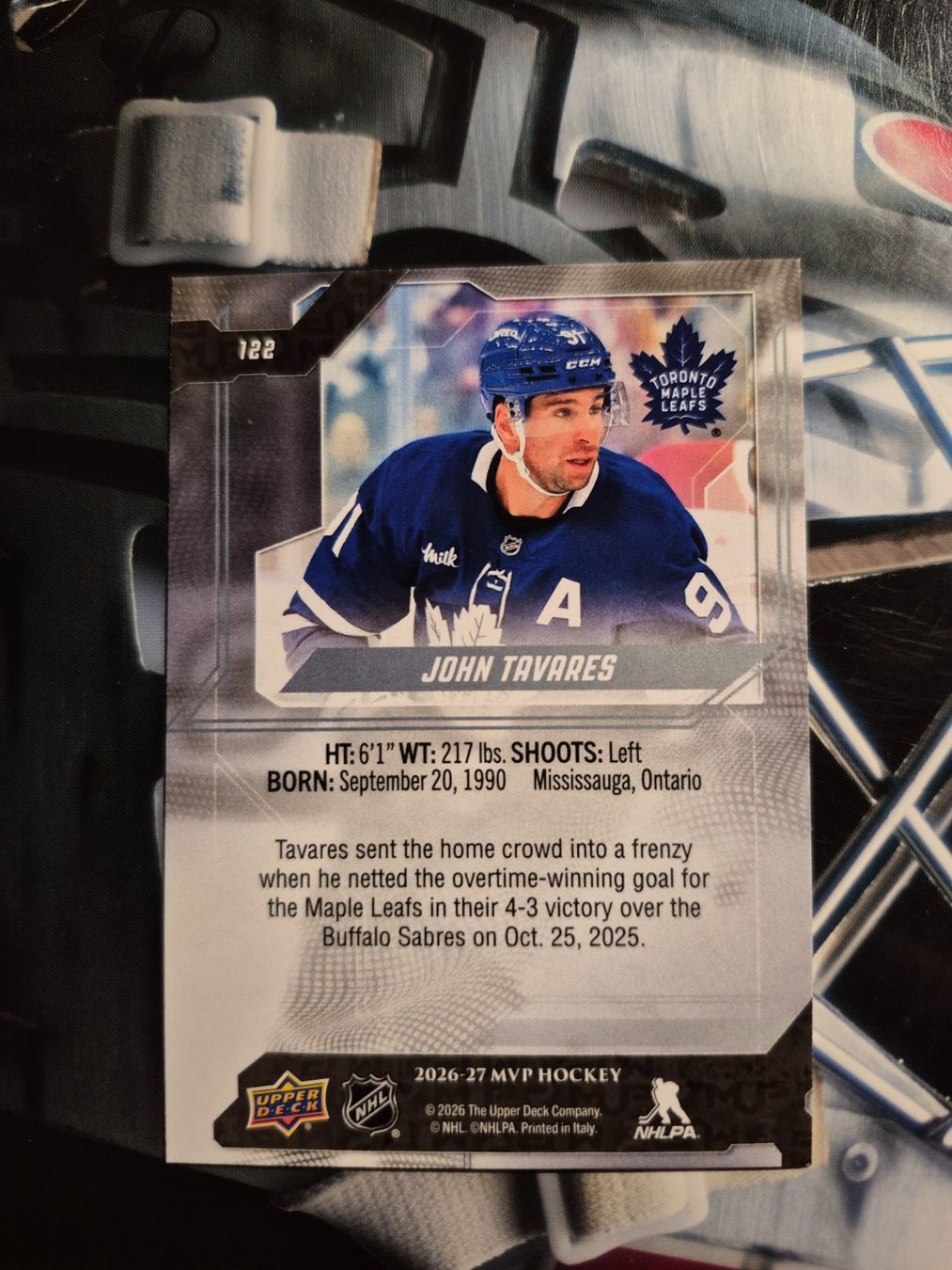 NHL Cartes à collectionner: NHL John Tavares Toronto Maple Leafs – D'occasion à Treiten par Sauber73 1
