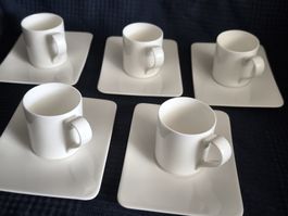 5 tasses à café Villeroy boch