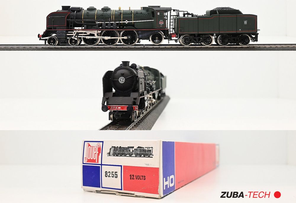 Locomotive Vapeur Jouef HO 8255 – 231 K 82 Pacific Nord – Tender 38A1 Calais – échelle HO Occasion