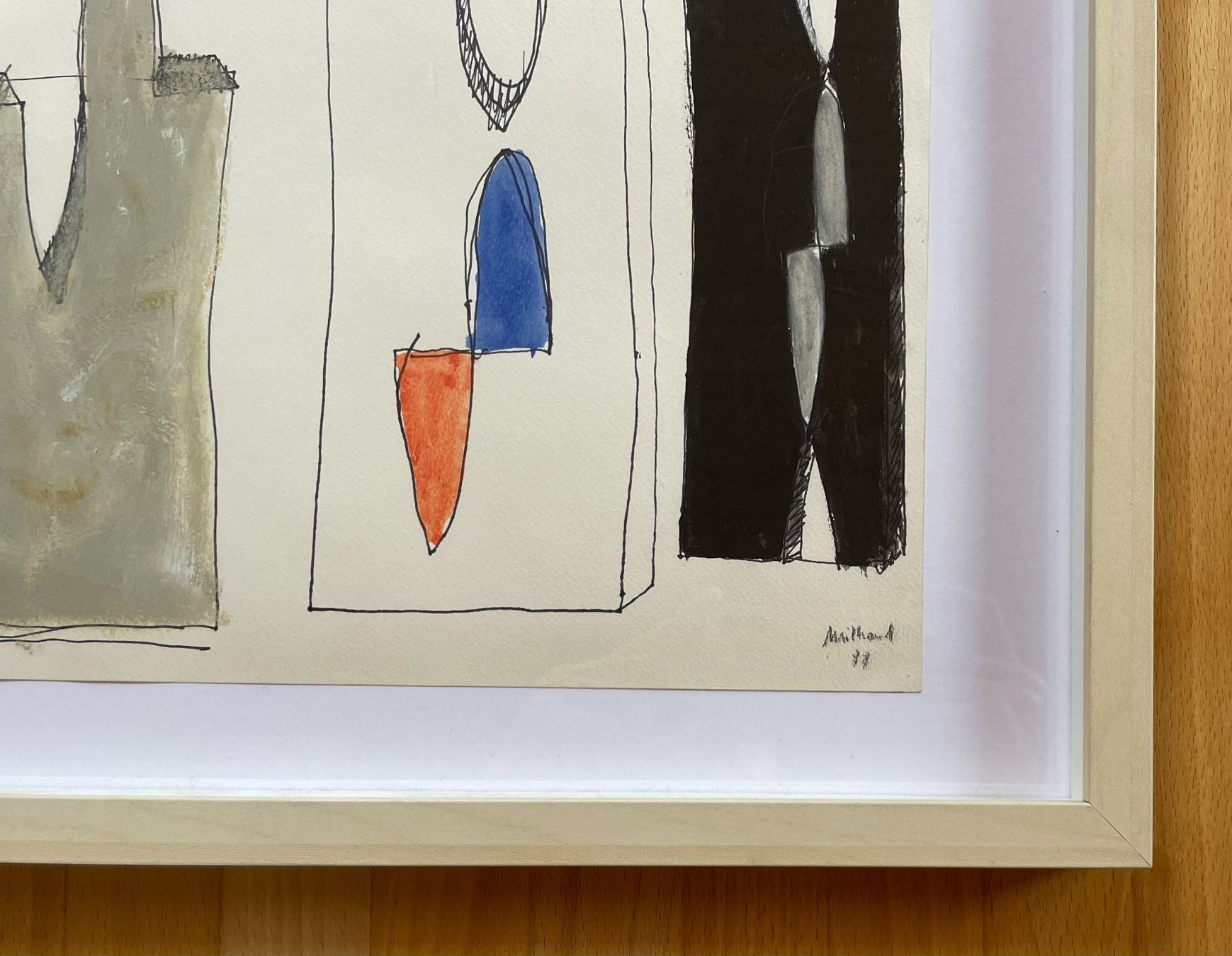 Dipinti: Daniel Milhaud "Figuren" 1988 Mischtechnik Unikat – Usato da Frenkendorf venduto da lia_t9jg 1