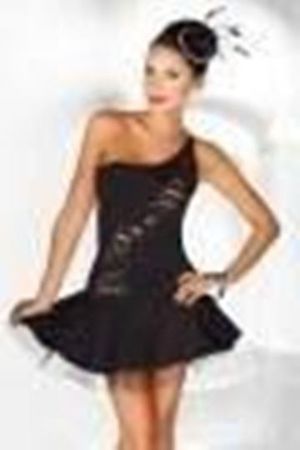 PETTICOAT KLEID - MOD 12.083 - SCHWARZ