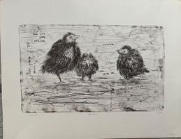 KÜNSTLER ? UNLESERLICH SIGNIERT LITHOGRAPHIE NUMMERIERT