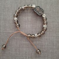 Handgefertigtes Armband mit verstellbarem Verschluss und flo