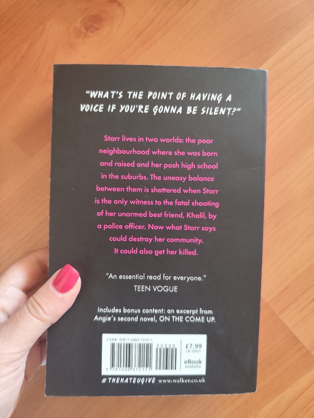 Libri: The Hate U Give von Angie Thomas – Usato da Mägenwil venduto da VintageGirly 1