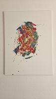 Tableau abstrait original multicolore 🎨 Très bon état!