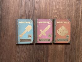 Minecraft Bücher 3 Stück, alle Updated Edition