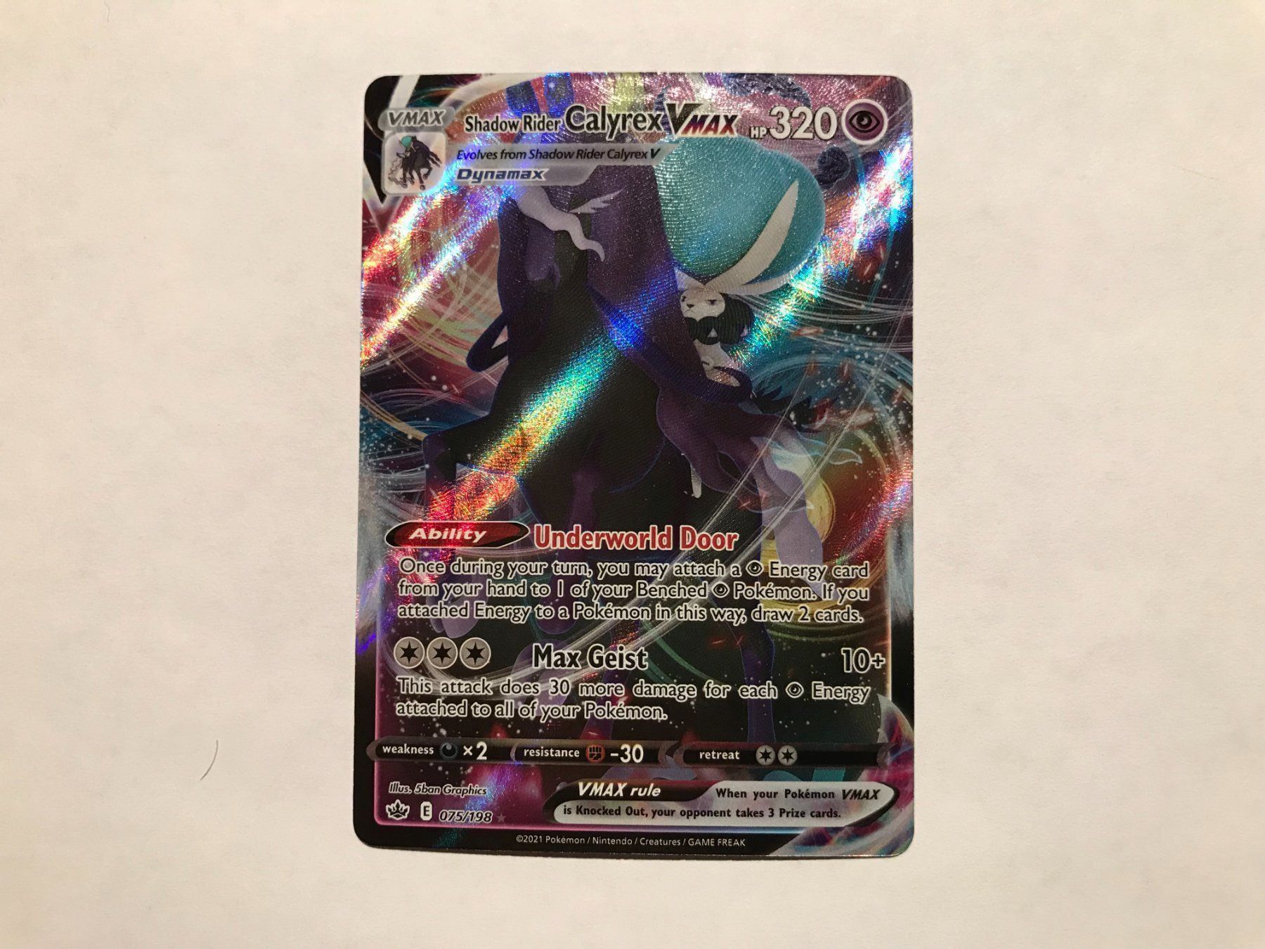 Pokémon Carte collezionabili: Shadow Rider Calyrex Vmax EN – Nuovo (secondo la descrizione) da Hagendorn venduto da Pokecollectorch 1