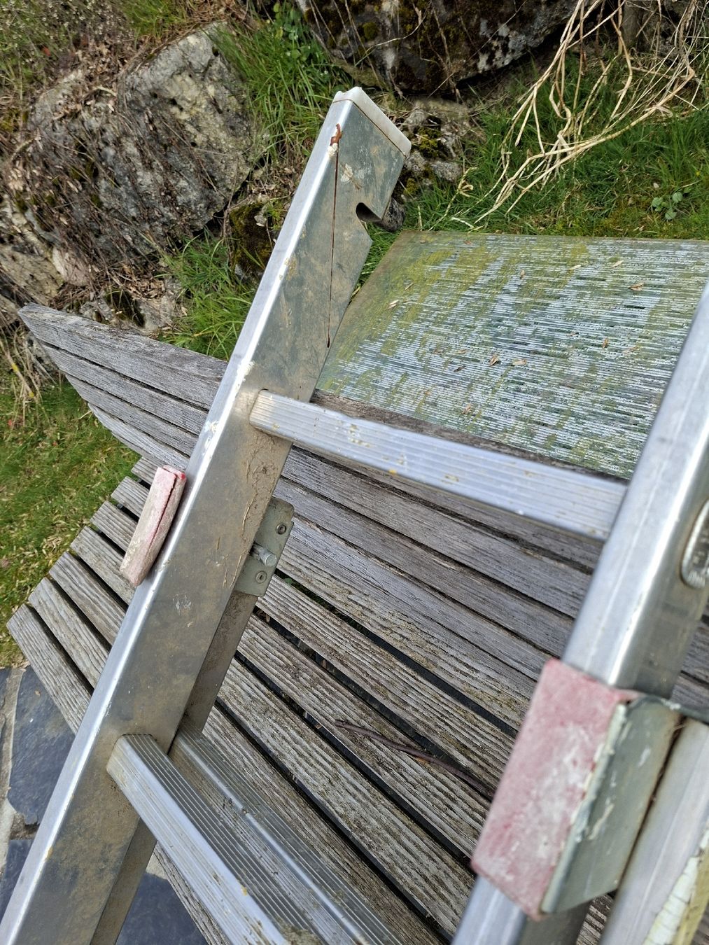 Hailo Scale: Hailo Alu-Leiter, 2-teilig, Bockleiter – Usato da Grossdietwil venduto da hufi10 3