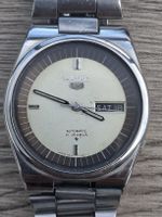 Seiko 5 D/D Auto Cream Dial grey bezel.May 1978 36mm case.