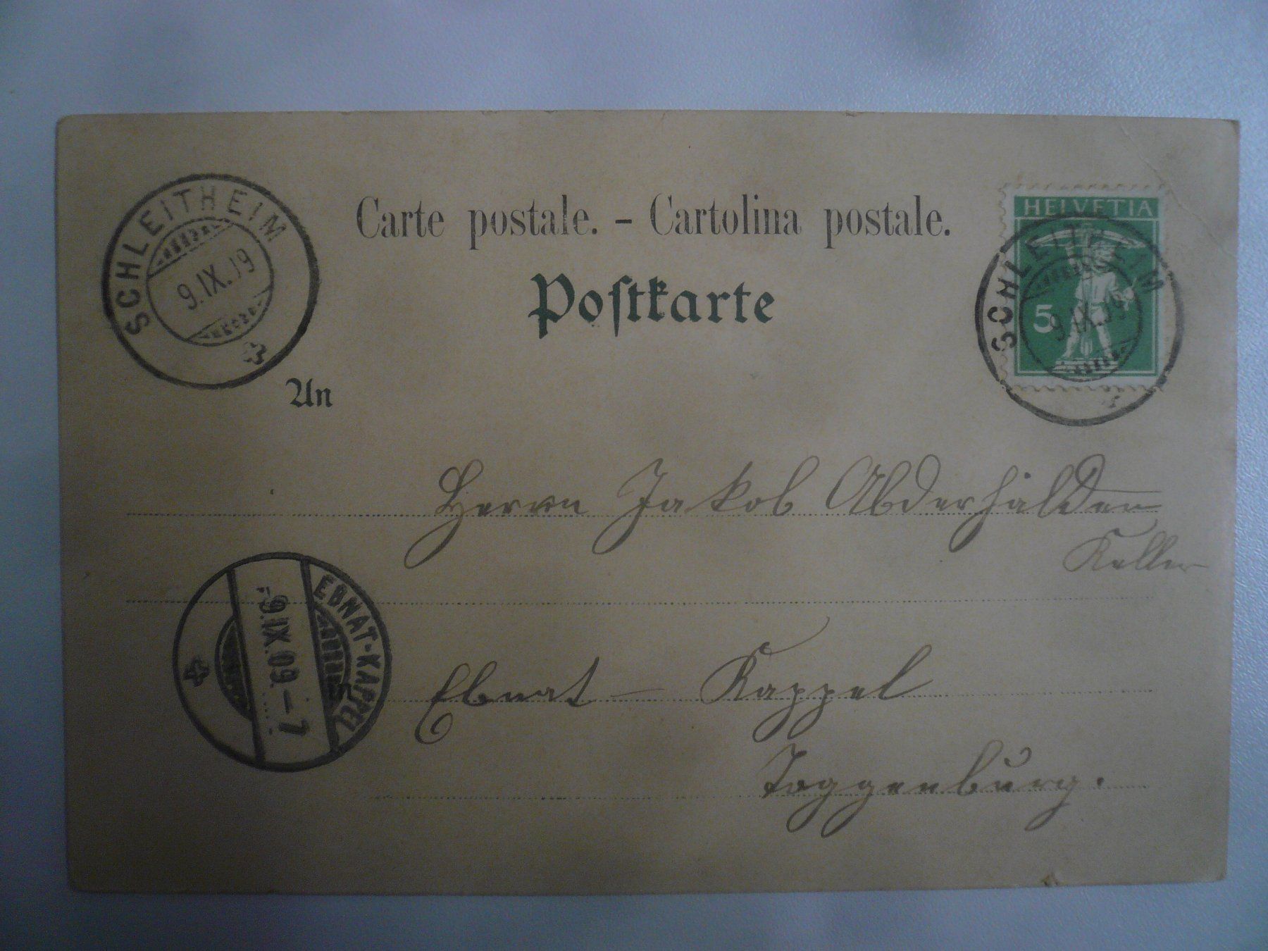 Cartoline postali: farbigeAK RHEINFALL – Usato da Oberhofen am Thunersee venduto da luuping99 1