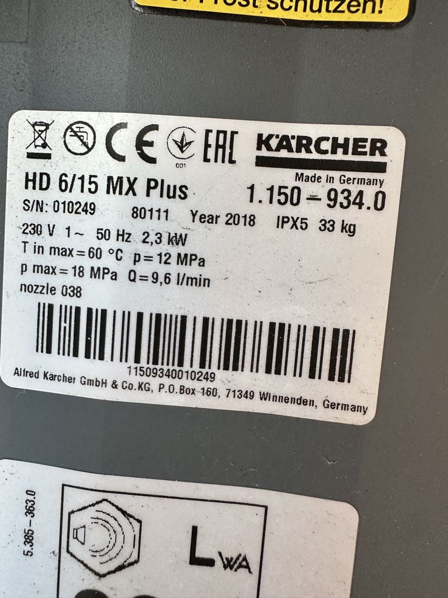 Kärcher Hochdruckreiniger: Kärcher HD 6/15 MX PLUS – Gebraucht aus Domat ems von bru_gf89 5