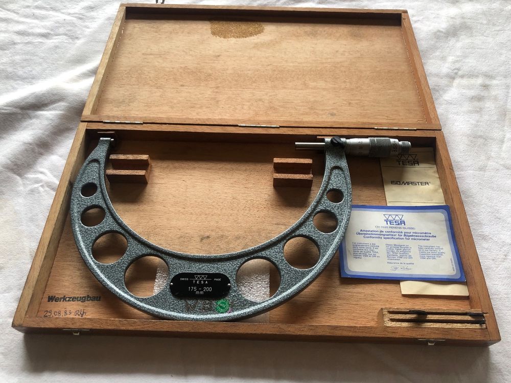Tesa Misurare: Tesa Micromètre 175-200mm – Usato da fleurier venduto da monk34