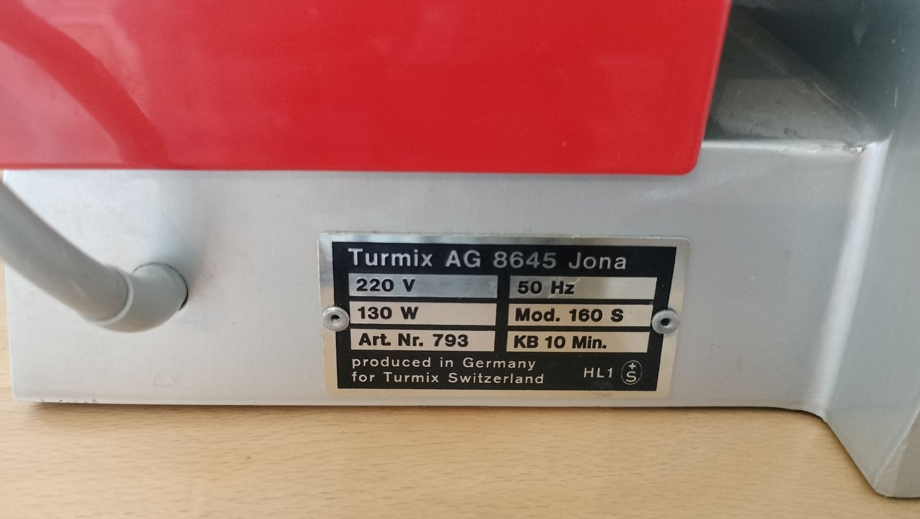 Turmix Küchengeräte: Schneidmaschine TURMIX – Gebraucht aus Basel von baselboy01 5