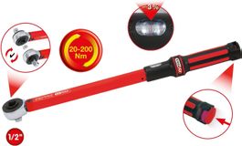 KS TOOLS  Drehmomentschlüssel, (1/2"), 20 - 200 Nm