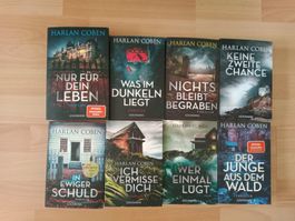 8x Harlan Coben Thriller Mystery Bücher Buch Krimi Krimis