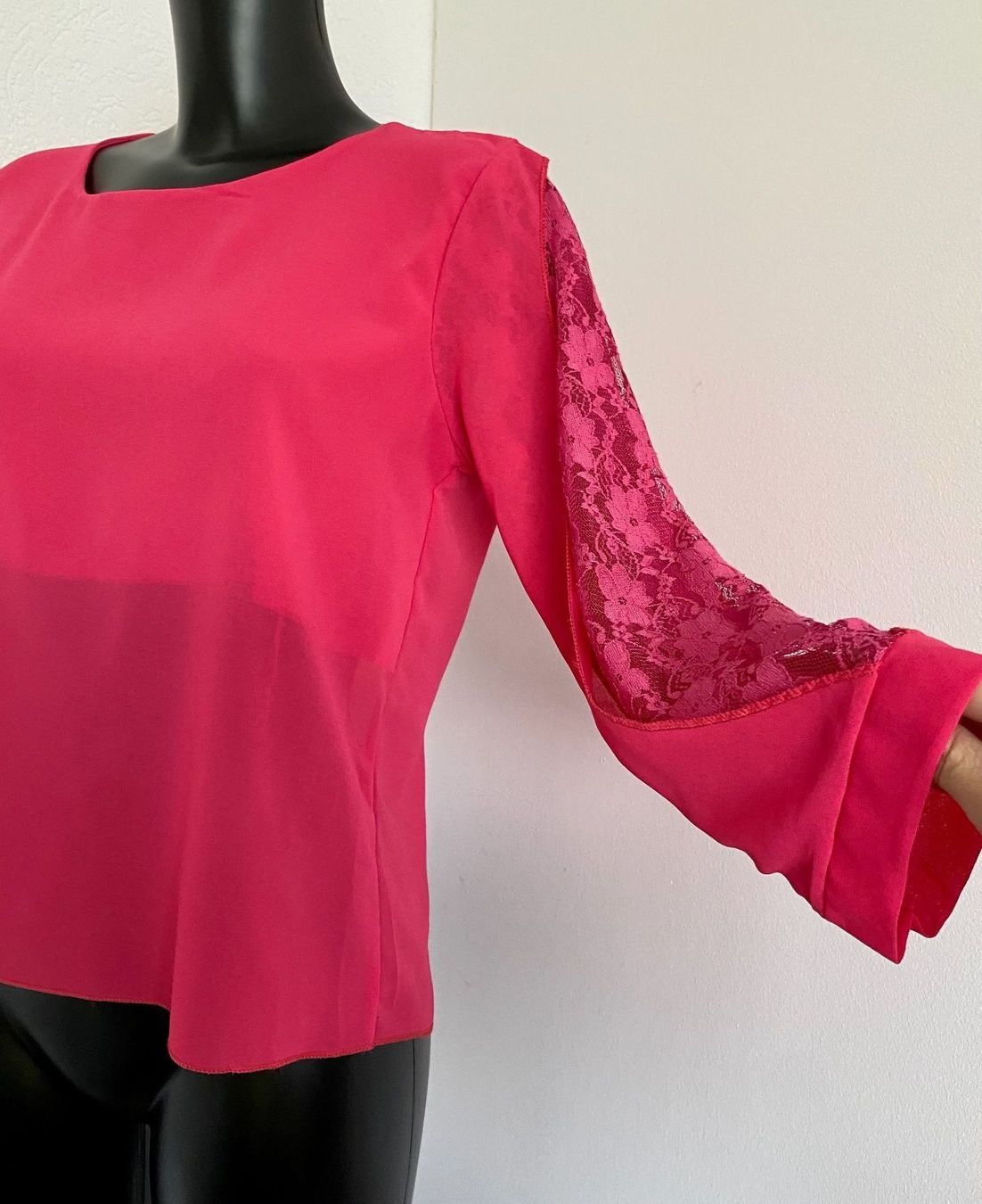 Blusen: Gr 38 Chiffon Bluse mit Spitzeneinsatz – Gebraucht aus Rickenbach b. Wil von sunneschii_ 3