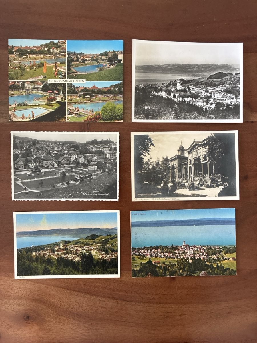 Cartoline postali: 10 Ansichtskarten Schweiz von Heiden AP – Usato da Oftringen venduto da Cla.vD.74