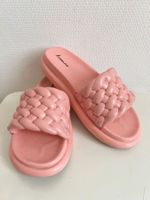 Kamoa Pantoletten Damen rosa geflochten Grösse 39