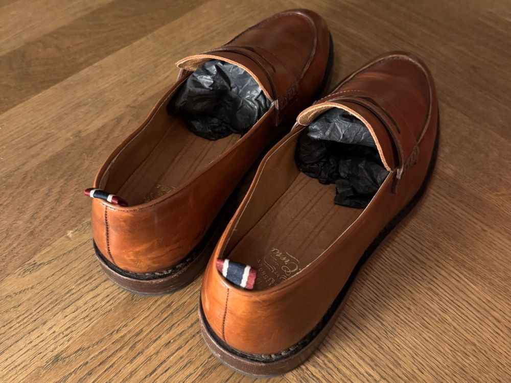 Oar stripe penny sales loafers