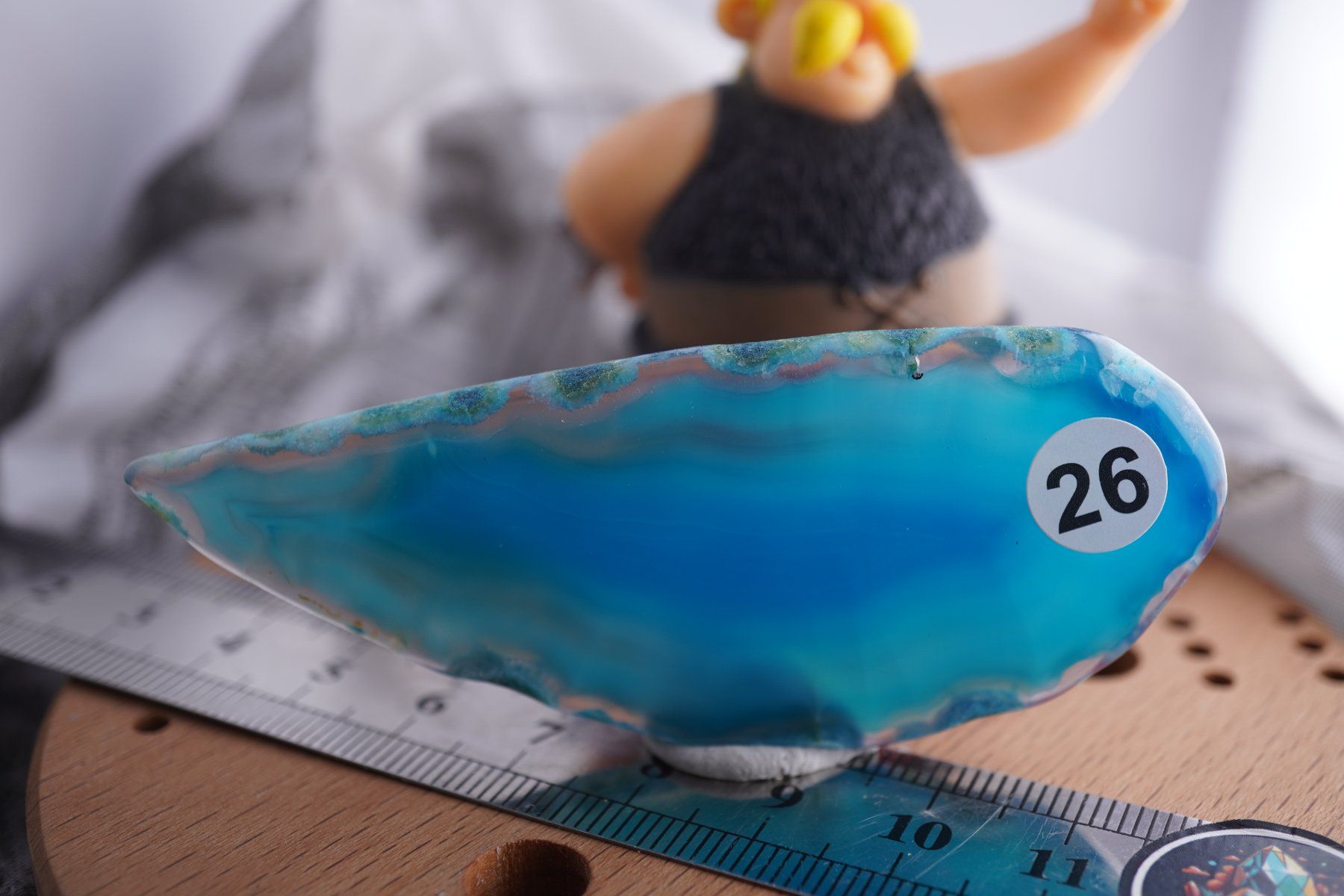 Minerali & Pietre curative: Achat Blau   Scheibe    Blue   Ab 1.-(1) – Nuovo e nell'imballaggio originale da Eschenbach SG venduto da topstone 4