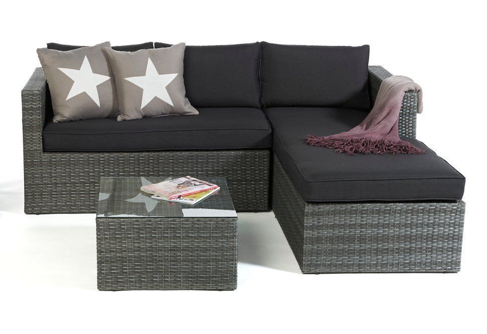 Divani: Gartenmöbel Rattan Lounge Sofa mixgrau – Nuovo e nell'imballaggio originale da Bern venduto da rattan-lounge