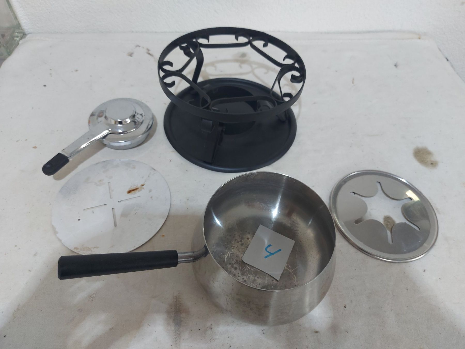 Elettrodomestici da cucina: Fondue Sets mit Caquelon und Rechaud (4) – Usato da Rheinau venduto da profitronic.shop 2