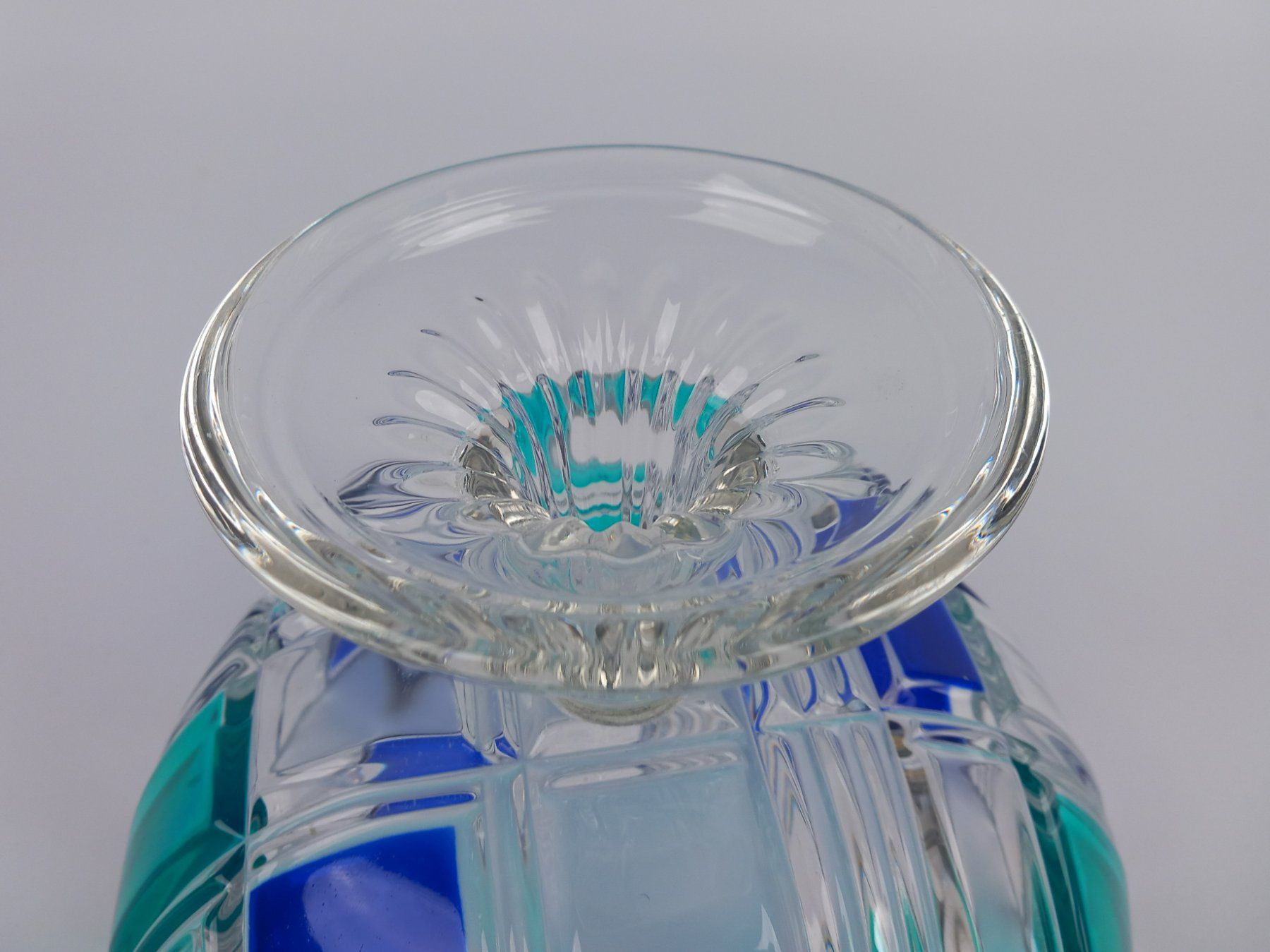 Schalen: Fussschale aus Glas strukturiert – Gebraucht aus Suhr von Restwert_Suhr 5
