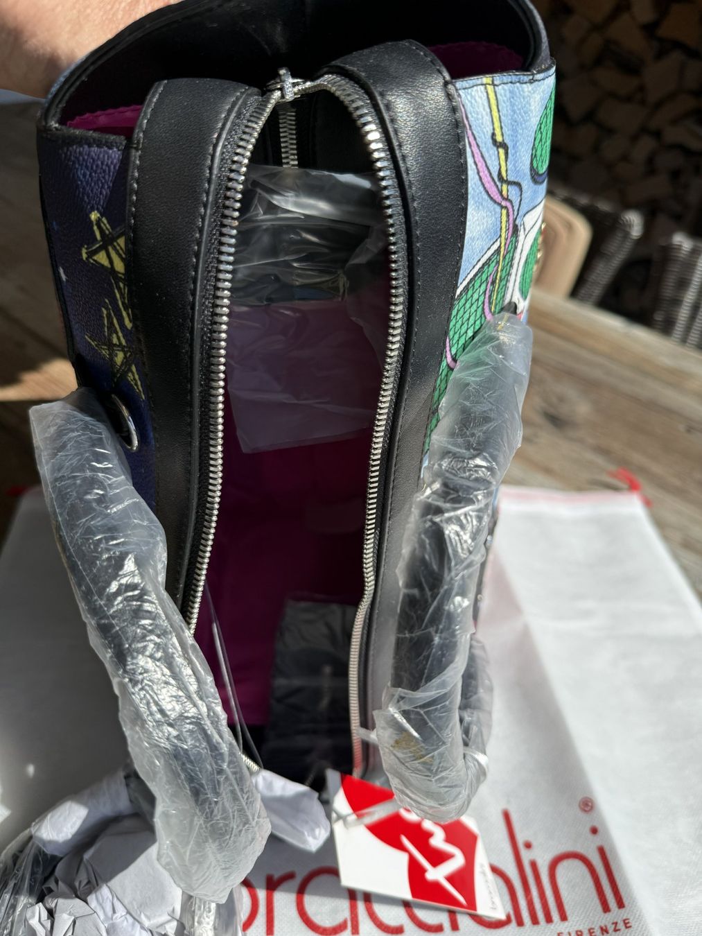 Braccialini Taschen für Damen: Braccialini Handtasche "Space Cat" -  Neu mit Etikett! – Neu und originalverpackt aus Bergdietikon von timedancer 5