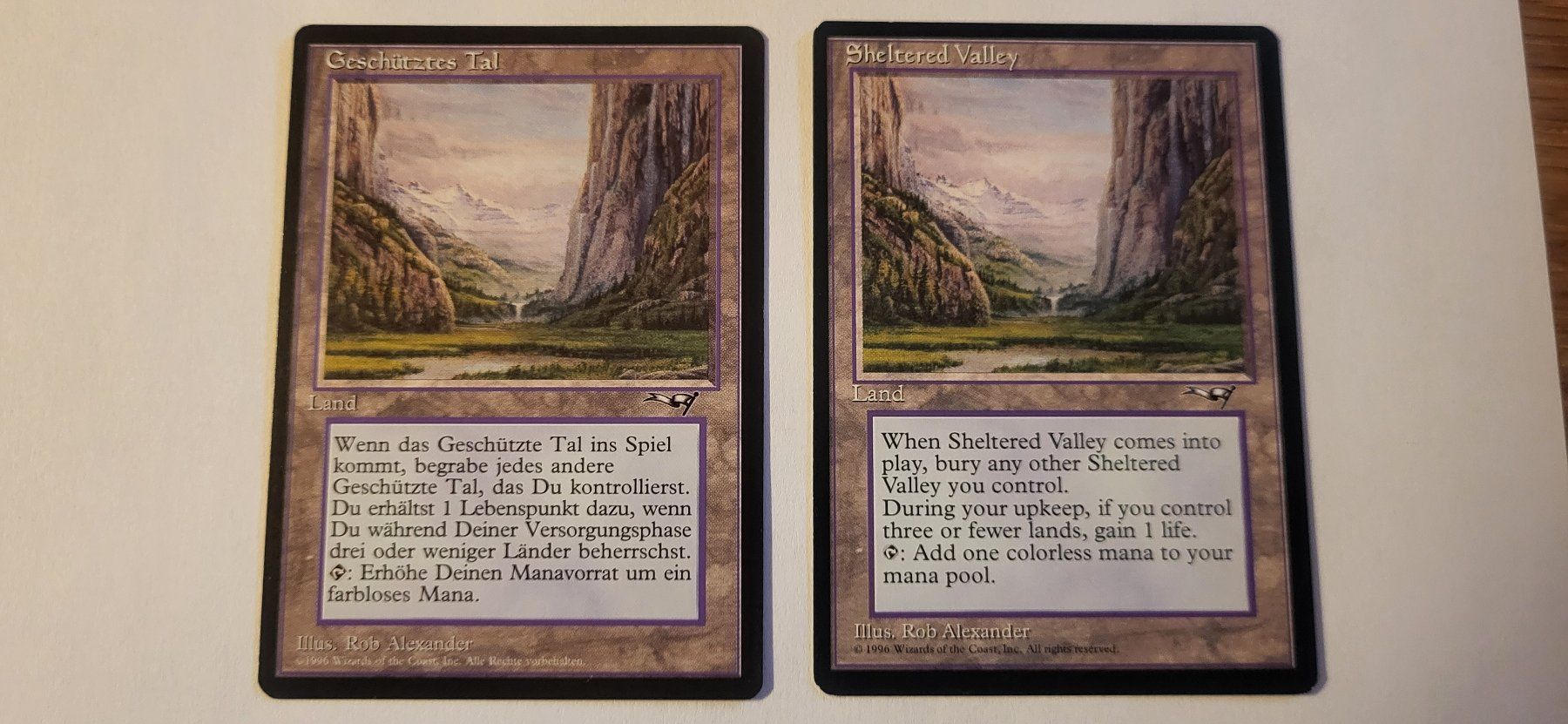 Magic The Gathering Carte collezionabili: MTG - Sheltered Valley – Usato da Münsingen venduto da Heroism2010