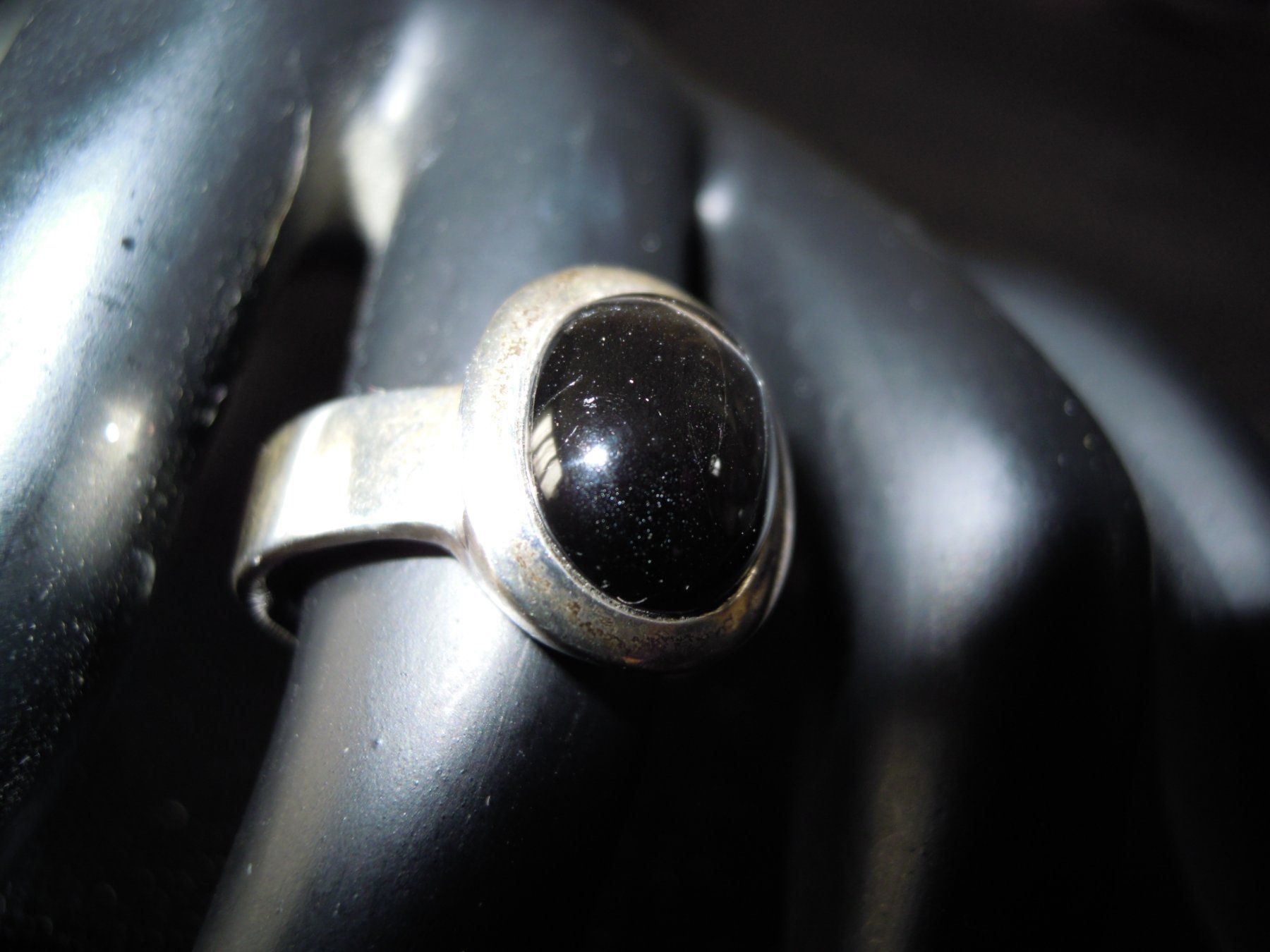 Ringe: Ring, Silber/Blackstar, Durchm.54mm (20) – Neu (gemäss Beschreibung) aus Muri b. Bern von Silberqualle 1