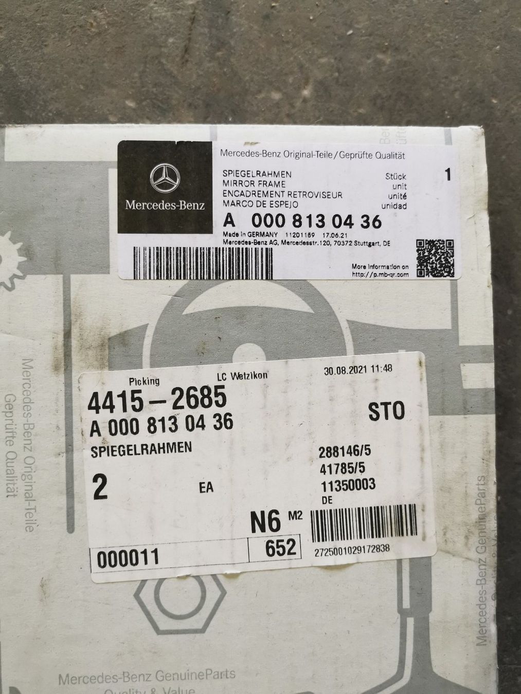 Tutti pezzi di ricambio auto: Spiegelrahmen – Nuovo e nell'imballaggio originale da Winterthur venduto da Alex771 1