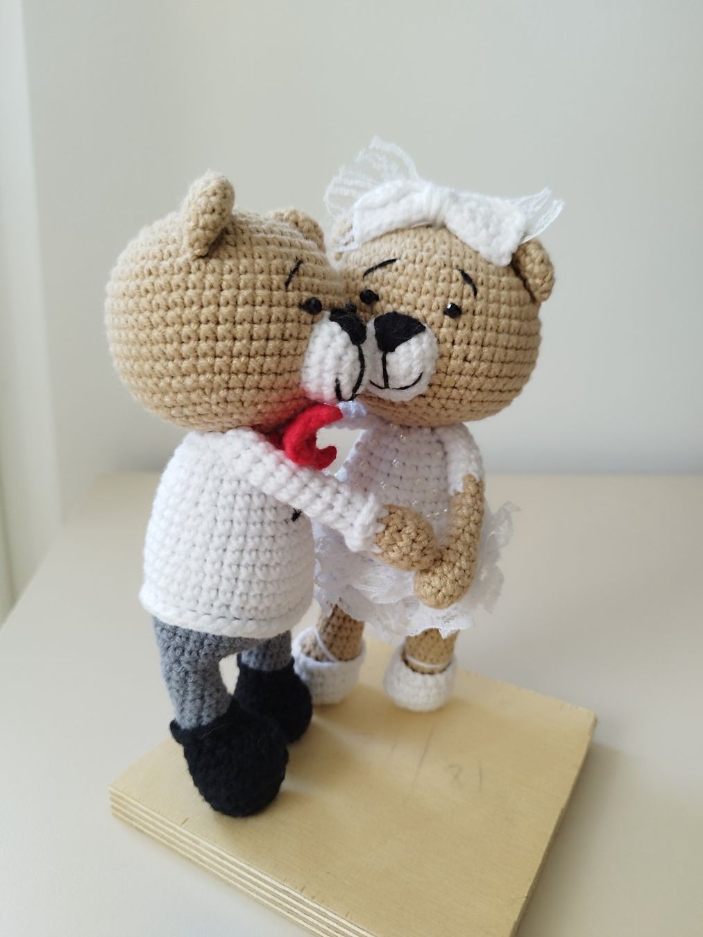 Spielzeuge: Ours mariés crochetés à la main- Cadeau unique!17cm – Neu und originalverpackt aus Arnex-sur-Orbe von can_97vn 1