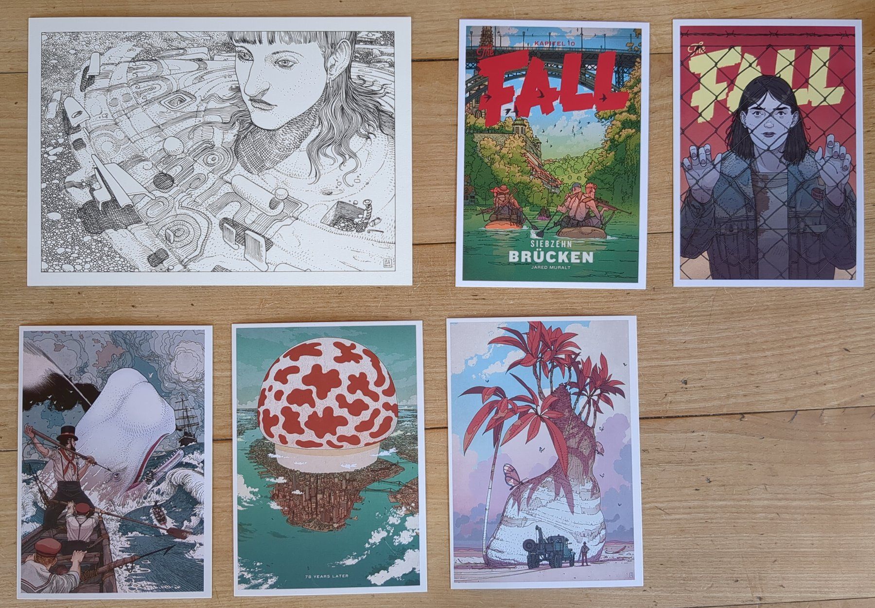 Fumetti: Jared Muralt: "The Fall" Bd. 1-9, mit Postkarten – Usato da Zürich venduto da verweil 1
