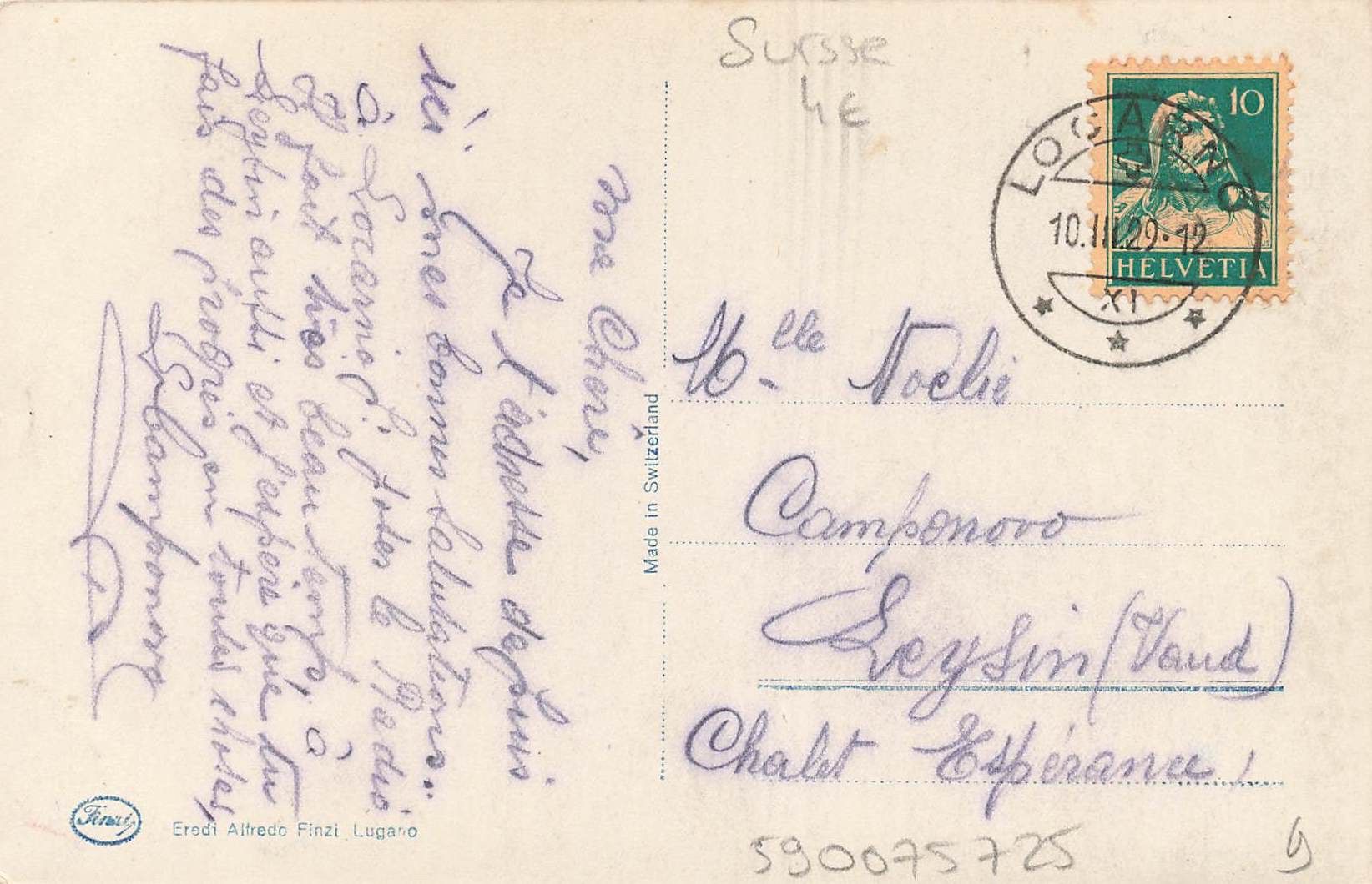 Cartoline postali: Locarno pescatori – Usato da Biasca venduto da Blenio71 1