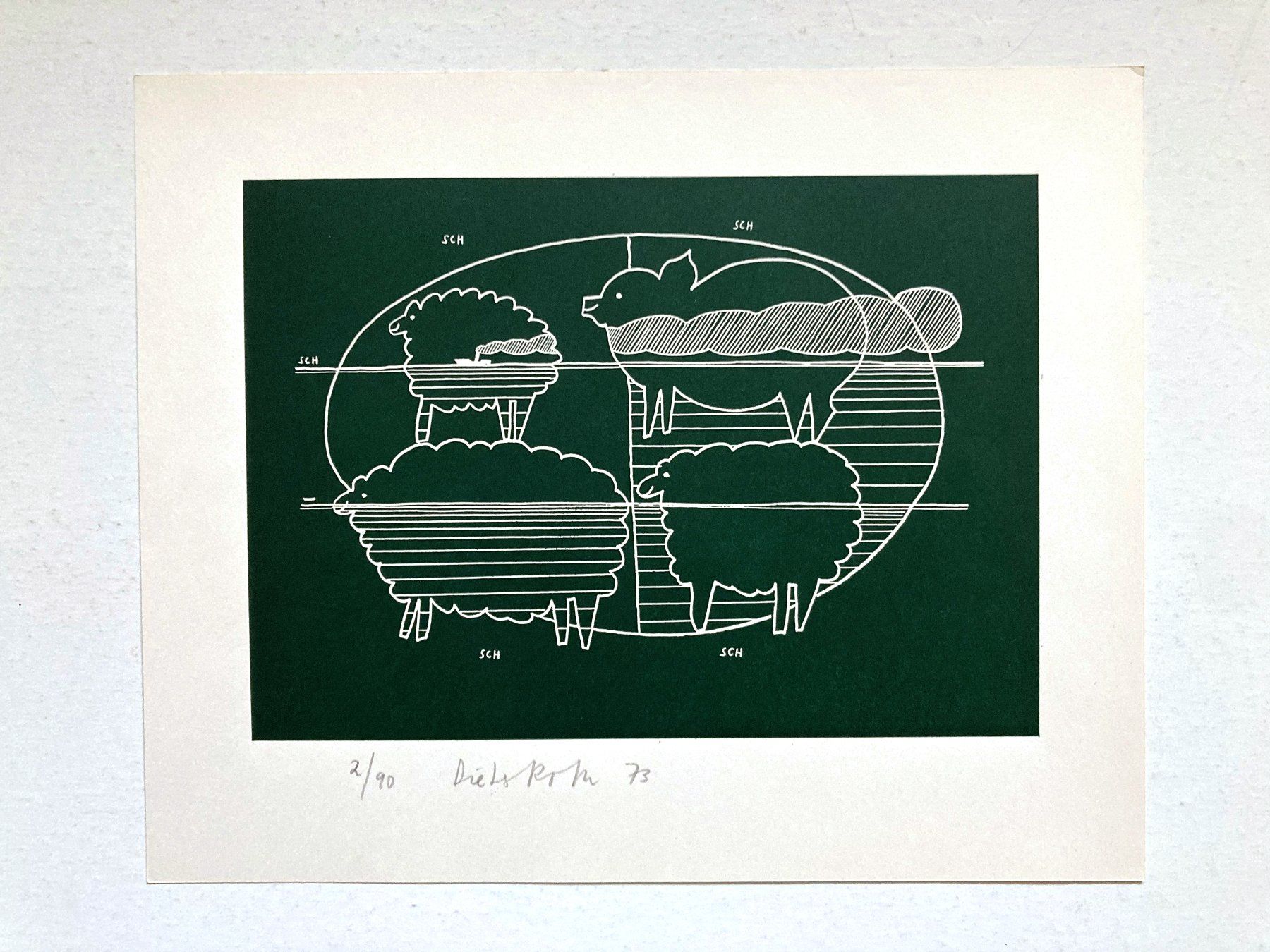 Incisioni: DIETER ROTH - IN DER FERNE - ex. 2 / 90 – Usato da Vandoeuvres venduto da ngc_9qj2 4