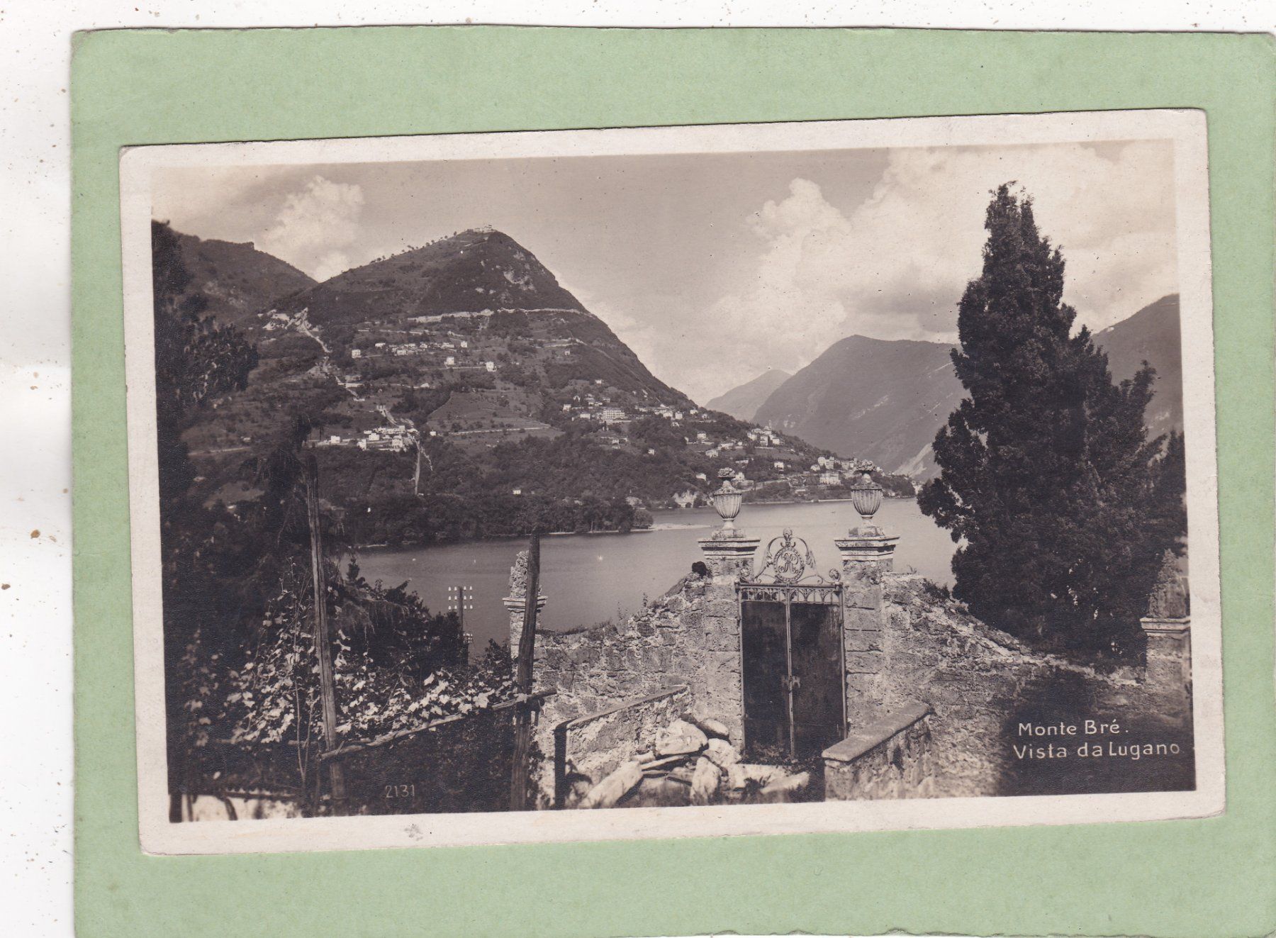 Cartoline postali: Monte Brè vista da Lugano 1927 – Usato da Herisau venduto da Lisegrat2008