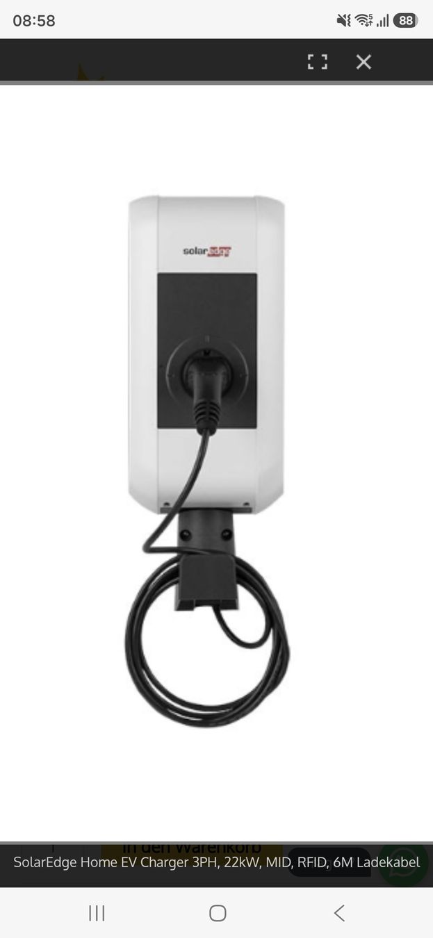 SolarEdge Caricabatterie: SolarEdge Home EV Charger – Nuovo e nell'imballaggio originale da Oftringen venduto da Depechemode8185