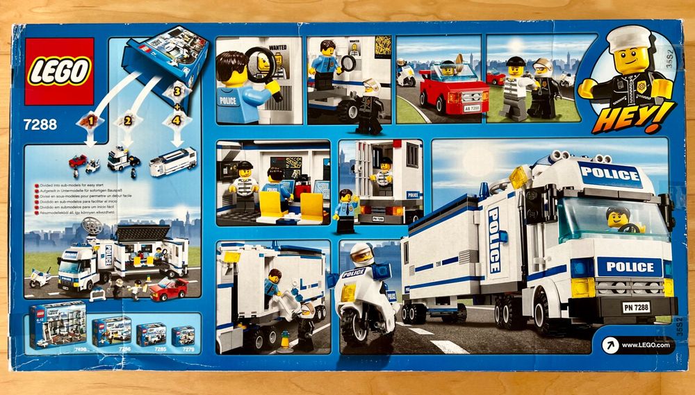 Lego Giocattoli: Lego City 7288: Polizei Truck (neuwertig & vollständig) – Nuovo (secondo la descrizione) da Obfelden venduto da yannick.marty 1