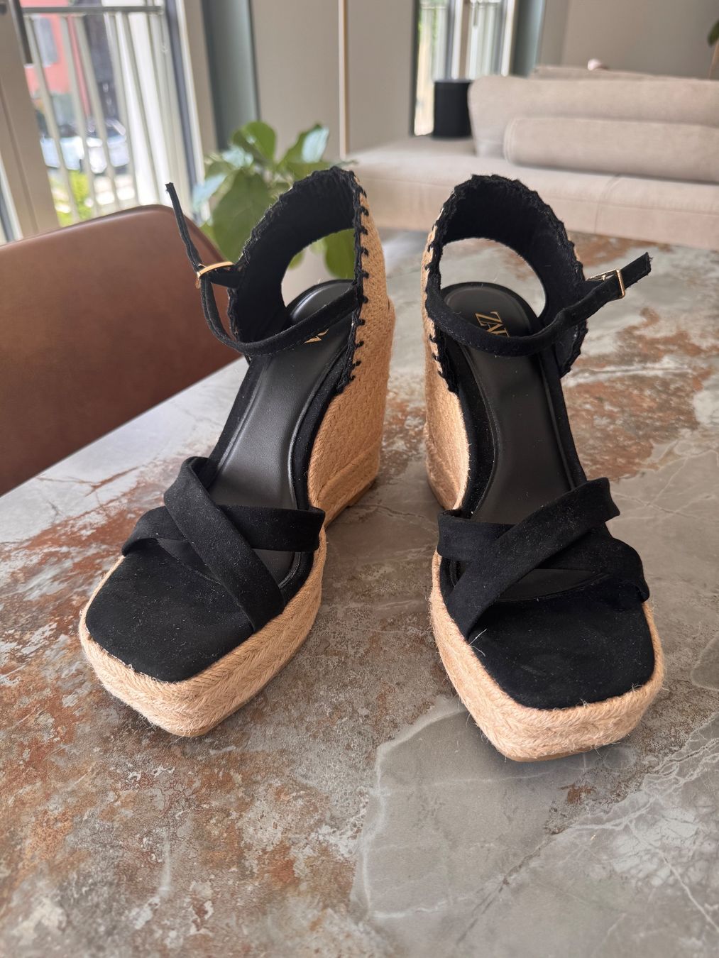 Zara Damenschuhe: Elegante Zara Espadrille, Gr 37 – Gebraucht aus Meilen von 11sina11