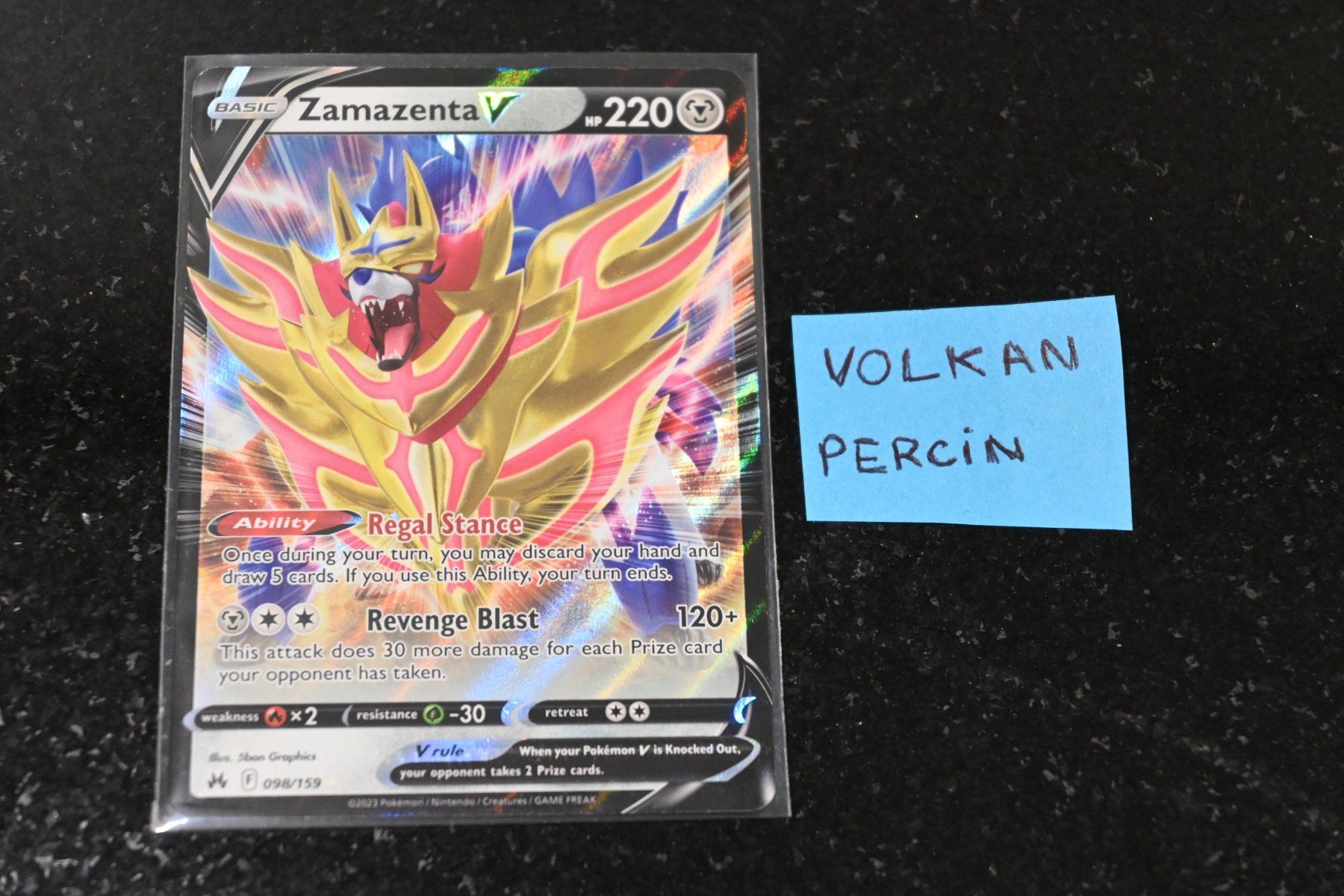 Pokémon Carte collezionabili: Zamazenta V #98 Pokemon Crown Zenith – Usato da Aigle venduto da PSAPOKEVOVO
