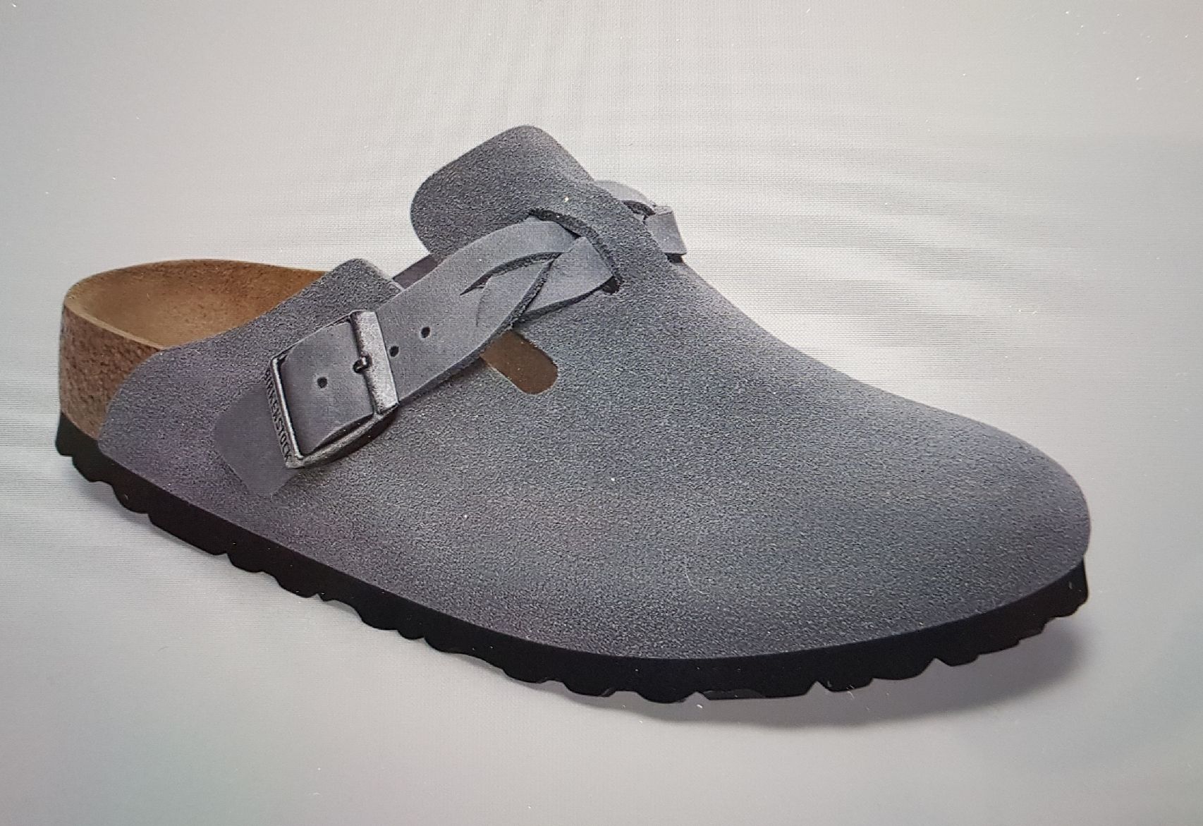 Birkenstock Scarpe da donna: Birkenstock BOSTON Braided Basaltgrau Grösse 41 – Nuovo (secondo la descrizione) da Olten venduto da Yen6 1