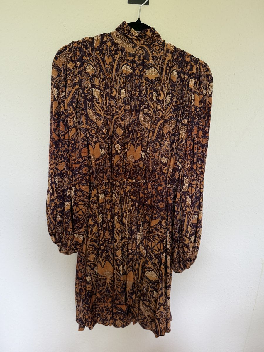 Vestiti: ULLA JOHNSON gathered printed stretch-jersey mini – Nuovo (secondo la descrizione) da Versoix venduto da pen_6hgs 6
