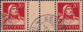 S39 (20c+20c), Zwischensteg von EGGEN... tadellos, 375.-+