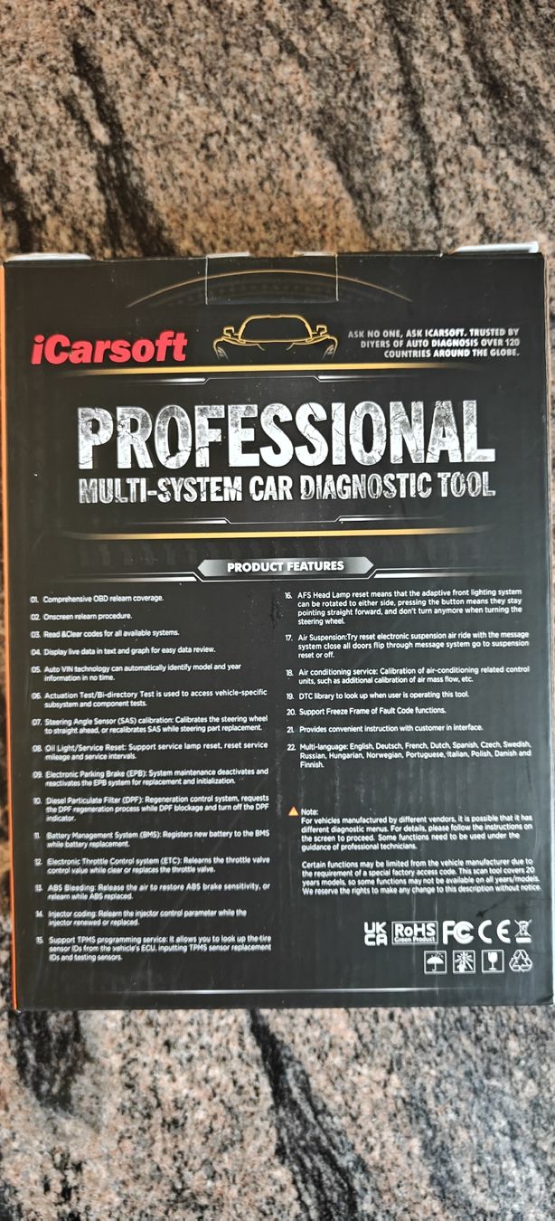 Accessori per altri veicoli: iCarsoft FR V3.0 Profi-Diagnosegerät – Usato da Wichtrach venduto da _nightflyer_ 2