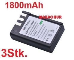 3x EN-EL9 AKKU FÜR NIKON POWER 1800mAh D40 D40x D60 D3000 D5