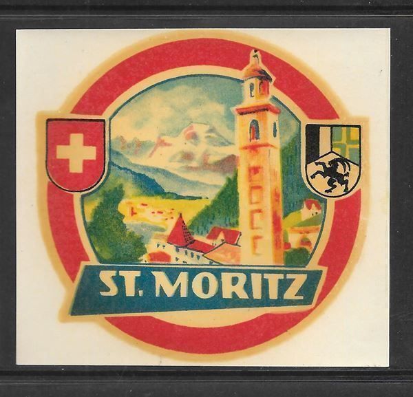 Cartoline postali: Alter Kofferaufkleber St. Moritz – Nuovo (secondo la descrizione) da Olten venduto da clotaldi
