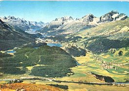 AK MUOTTAS MUAGL Blick vom Hotel Kulm 07.07-1962