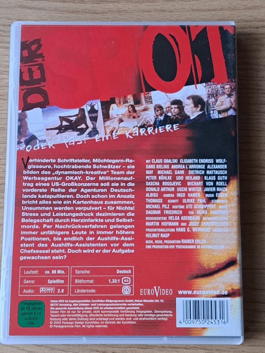 Tutti i DVDs: DVD Der Spot oder fast eine Karriere von Rainer Erler 1981 – Nuovo (secondo la descrizione) da Unterseen venduto da Kanica 1