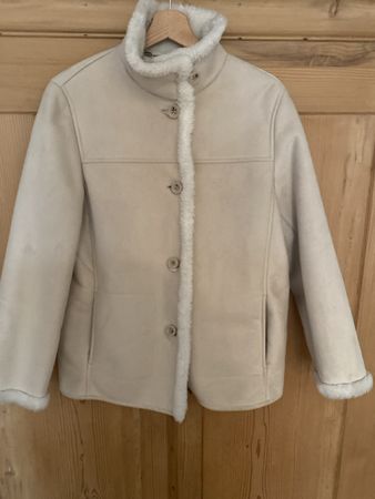 Winterjacke von Gerry Weber, creme, Gr. 36, Top Zustand!